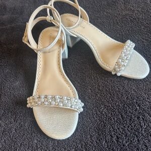 New Charter Club, silver shoes, size 7 1/2. Perfect for a new occasion.